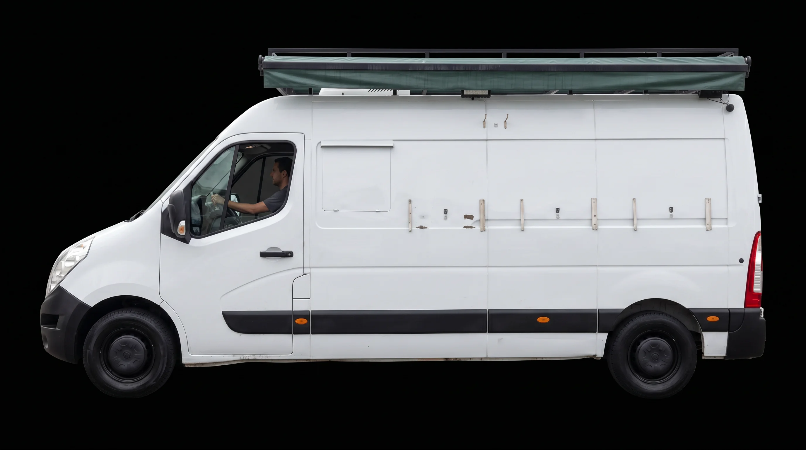 Pixels on the side of the van